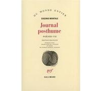 Journal posthume Eugenio Montale (Auteur), Patrice Dyerval Angelini (Traduction)
