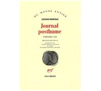Journal Posthume - Tome 7, Poésies