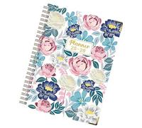 Journal pour écrire, carnet de printemps, A5 épais motif floral, bloc-notes en anglais de juillet 2025 à juin 2026 pour croquis, bullet journal, prise de notes, droit, travail, recherche