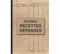 Journal Recettes Dépenses: Livre chronologique des recettes & dépenses pour Auto-Entrepreneur - micro-entreprise - Format A4 - 102 pages.