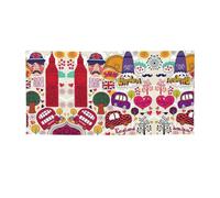 Journal scolaire en anglais - Bannière polyvalente pour fête - Décorations de Thanksgiving et d'anniversaire, pour toutes les occasions