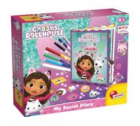 Journal secret - LISCIANI - Gabby’s Dollhouse - Stylos magiques - Lampe UV et cadenas - Personnalisation créative