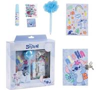Journal Set Stitch - Set de papeterie avec journal secret - Fuzzy Pen- Autocollants et accessoires pour enfants créatifs fans de Lilo & Stitch