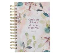 Journal Spiral-Bound Floral Confía En El Señor Prov. 3:5