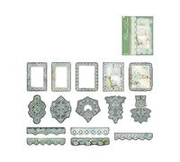 Journal Sticker Flowers Lace Series Stickers Stickers Scrapbooking Supplies For Notebooks Télélecteurs De Téléphone Et Projets Artistiques Série En Lace Fleurs Belles Décoratives Pour Le Journal