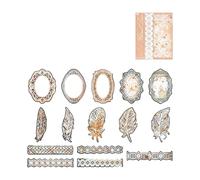 Journal Sticker Flowers Lace Series Stickers Stickers Scrapbooking Supplies For Notebooks Téloms Téléphone Et Projets Artistiques Scrapper Lovely Lace Series Journal For Projects