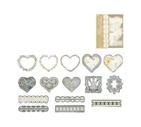 Journal Sticker Flowers Lace Series Stickers Stickers Scrapbooking Supplies For Notebooks Téloms Téléphone Et Projets Artistiques Scrapper Lovely Lace Series Journal For Projects