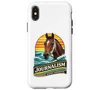 Journalisme Cheval, Course de Chevaux, Santa Anita, Del Mar Horses Coque pour iPhone X/XS