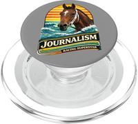 Journalisme Cheval, Course de Chevaux, Santa Anita, Del Mar Horses PopSockets PopGrip pour MagSafe