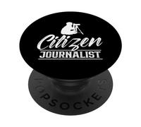 Journaliste Citoyen Presse Journalism Journaliste Citoyen PopSockets PopGrip Adhésif