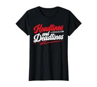 Journaliste de journalisme Correspondant aux titres et aux délais T-Shirt Graphique avec Valeur