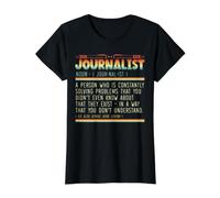 Journaliste Definition Headline Correspondent Journalisme T-Shirt Graphique avec Valeur