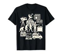 Journaliste Evolution News Reporter Broadcast Media Carrière T-Shirt