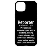 Journaliste reporter drôle Coque pour iPhone 15 Plus