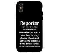 Journaliste reporter drôle Coque pour iPhone X/XS