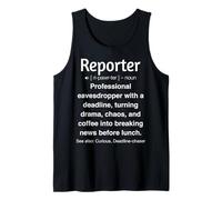 Journaliste reporter drôle Débardeur