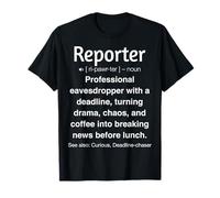 Journaliste reporter drôle T-Shirt