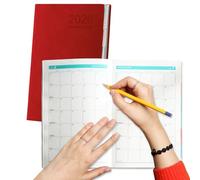 Journaux hebdomadaires et mensuels | Planificateur de tâches journalier 2026 | Liste de contrôle | Agenda quotidien A5 avec notes complètes de 12 mois, papeterie pour fitness, voyage, université