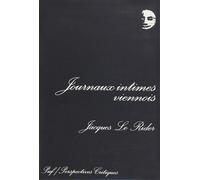 Journaux intimes viennois - Jacques Le Rider - Puf - broché - Livre