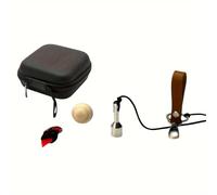 Journdream Kit Ramasse Boules de Pétanqu,inclure 1 Sac de Rangement en Cuir 1 Ramasse Boules de pétanque 1 cochonnet,1 Corde de Mesure,pour Amateurs Compétition Aimant