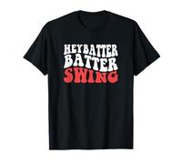 Journée Amusante de Baseball et Softball Hey Batter Swing T-Shirt
