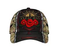 Journée Anzac : Souvenirs De Camouflage Et De Noir Unisexe Casquettes De Baseball Confortable Casquette De Baseball Athlétique Casquettes Snapback pour Toutes Les Saisons Extérieur Randonnée