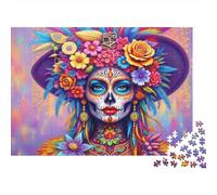 Journée Art de la Mort_1 Casse-tête 1000 Pièces avec Découpe Précise,Jeu De Puzzle Classique activité Zen pour Une Décoration Murale,Idée Cadeau Anniversaire 38x26cm/1000pcs