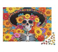 Journée Art de la Mort Casse-tête 1000 Pièces sans Poussière,Puzzles pour Adultes Jeu De Patience pour Une Activité Jour De Pluie,Cadeau De Retraite 70x50cm/1000pcs
