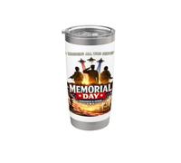 Journée commémorative en l'honneur de tous ceux qui ont servi les États-Unis patriotiques Gobelet isotherme en acier inoxydable double paroi