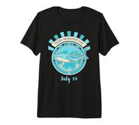 JOURNÉE DE Connaissance AU Requin DRÔLE Le 14 Juillet T-Shirt Haut de Gamme