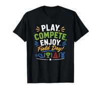 Journée de Jeu sur Le Terrain, Laissez Les Jeux Commencer à Gagner des Enseignants et des élèves T-Shirt
