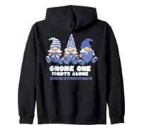 Journée de la Personne handicapée GNOME on se Bat Seul Bleu Sweat à Capuche