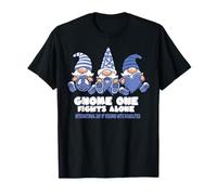 Journée de la Personne handicapée GNOME on se Bat Seul Bleu T-Shirt