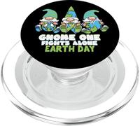 Journée de la Terre Mère GNOME on se Bat Seul Porter Vert PopSockets PopGrip pour MagSafe