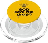 Journée de la Terre Save The Bees : Dieu protège la Reine PopSockets PopGrip pour MagSafe