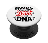 Journée de l'adoption de la Belle-mère Adoptive Family is Love Not DNA PopSockets PopGrip Adhésif