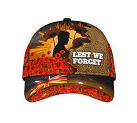 Journée De L'Anzac, N'Oublions Pas Brown Unisexe Trucker Caps Décontracté Casquettes Snapback Stylée Casquette Trucker pour Voyage Randonnée Sport