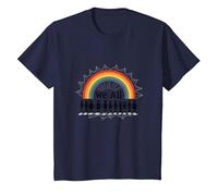 Journée de l'unité : Nous appartenons Tous, Arc-en-Ciel, diversité et Inclusion T-Shirt, Enfant, Bleu Marine, 3 Ans
