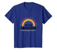 Journée de l'unité : Nous appartenons Tous, Arc-en-Ciel, diversité et Inclusion T-Shirt, Enfant, Bleu Royal, 12 Ans