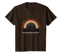 Journée de l'unité : Nous appartenons Tous, Arc-en-Ciel, diversité et Inclusion T-Shirt, Enfant, Marron, 2 Ans