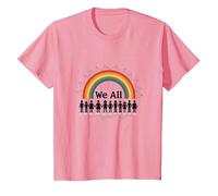 Journée de l'unité : Nous appartenons Tous, Arc-en-Ciel, diversité et Inclusion T-Shirt, Enfant, Rose, 6 Ans