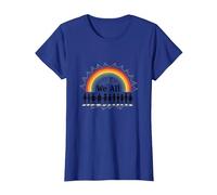 Journée de l'unité : Nous appartenons Tous, Arc-en-Ciel, diversité et Inclusion T-Shirt, Femme, Bleu Royal, S