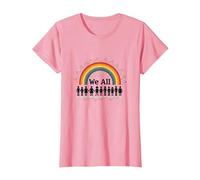 Journée de l'unité : Nous appartenons Tous, Arc-en-Ciel, diversité et Inclusion T-Shirt, Femme, Rose, XS