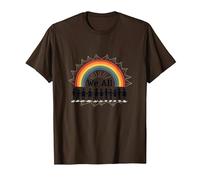 Journée de l'unité : Nous appartenons Tous, Arc-en-Ciel, diversité et Inclusion T-Shirt, Homme, Marron, 3XL