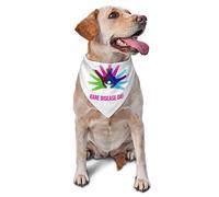 Journée de Sensibilisation aux Maladies rares Printemps Chien Bandanas Garçon en Vrac Chiot Foulard Réglable Doux Triangle Bavoirs Accessoires pour Petits Moyens Grands Chiens Chats Blanc