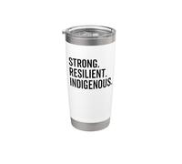 Journée des Amérindiens des peuples autochtones solides et résilients Gobelet isotherme en acier inoxydable double paroi