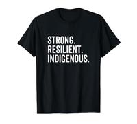 Journée des Amérindiens des peuples autochtones Solides et résilients T-Shirt Graphique avec Valeur, Homme, Noir, XL