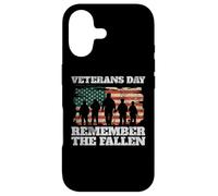 Journée des Anciens Combattants « Never Forget The Fallen USA Flag Soldiers » Coque pour iPhone 17