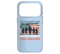 Journée des Anciens Combattants « Never Forget The Fallen USA Flag Soldiers » Coque pour iPhone 17 Pro