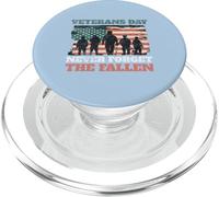Journée des Anciens Combattants « Never Forget The Fallen USA Flag Soldiers » PopSockets PopGrip pour MagSafe